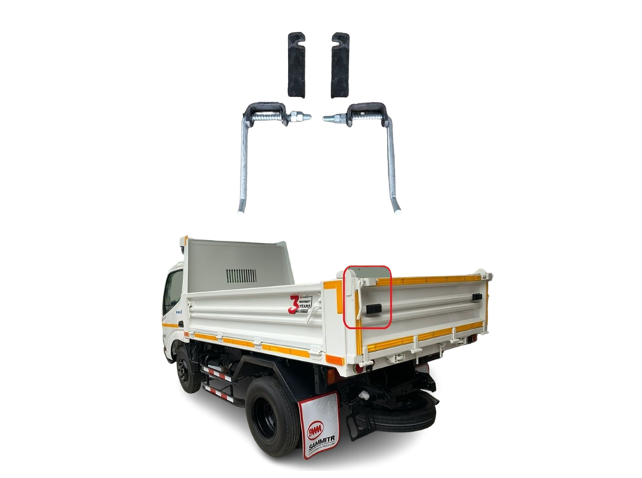 กลอนล็อคฝาท้ายรถบรรทุก กลอนล็อคฝาท้ายกระบะ กลอนล็อคฝาท้าย ชุดล็อคฝาท้าย อะไหล่รถบรรทุก