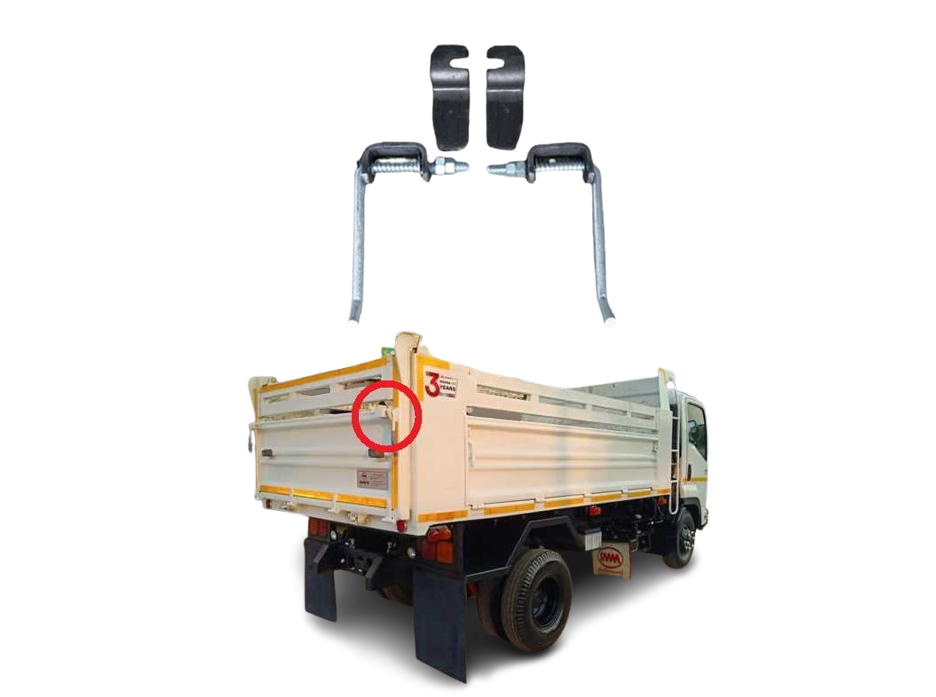 กลอนล็อคฝาท้ายรถบรรทุก กลอนล็อคฝาท้ายกระบะ กลอนล็อคฝาท้าย ชุดล็อคฝาท้าย อะไหล่รถบรรทุก